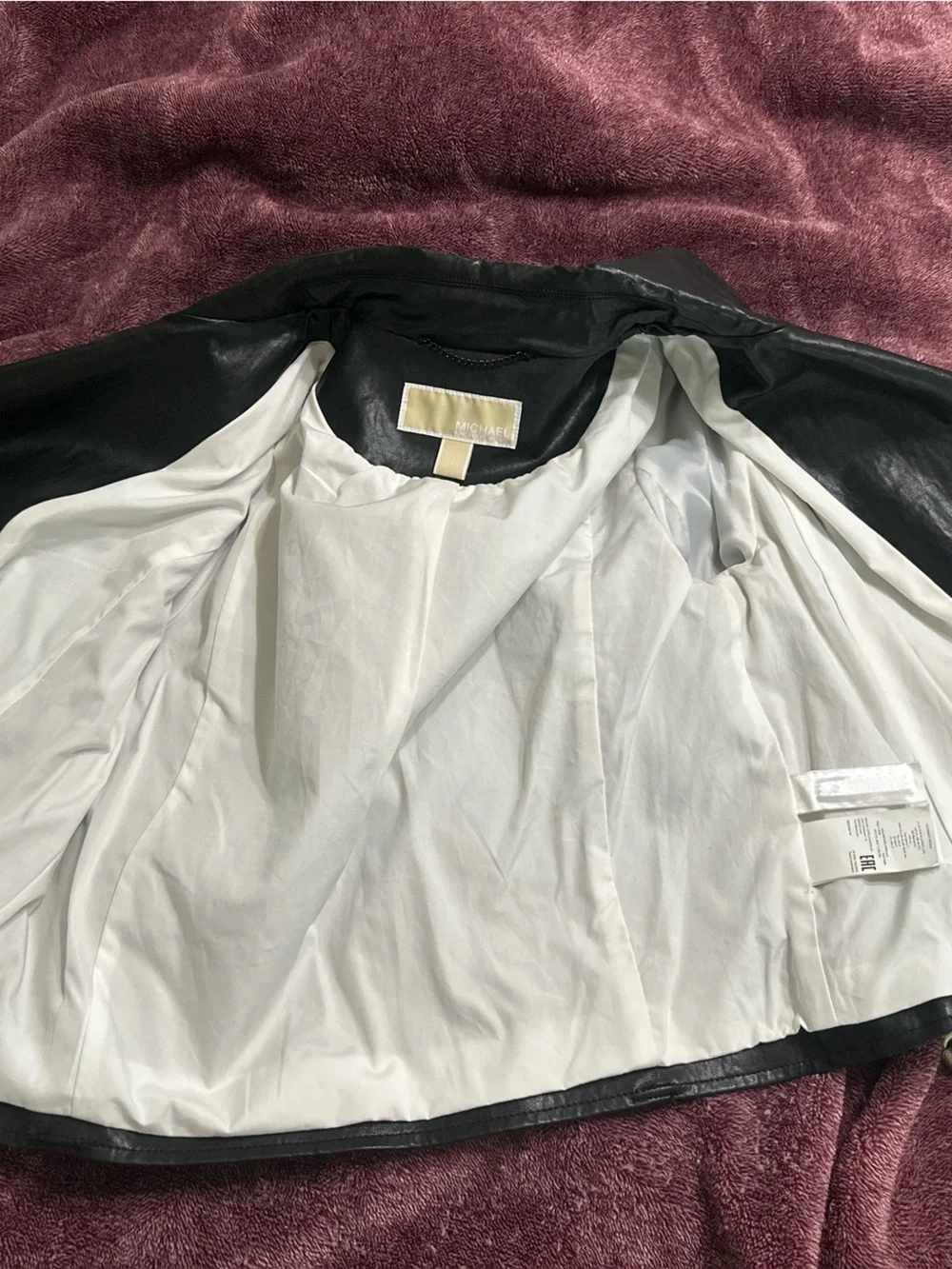 Michael Kors Leather Moto Jacket NWOT